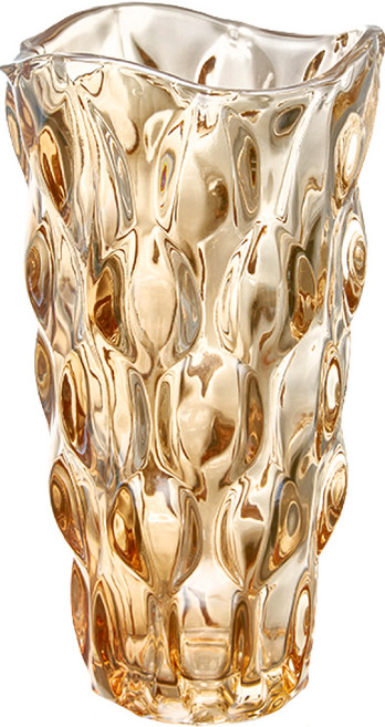好物良品 美式輕奢波西米亞水晶玻璃花瓶, 琥珀色