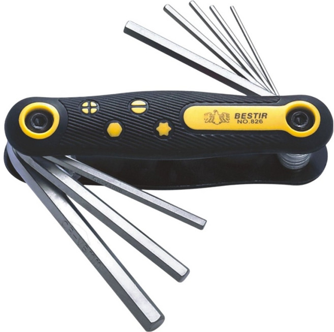 BESTIR 육각 렌치 8종 세트 1.5~8mm BST-94401, 1세트