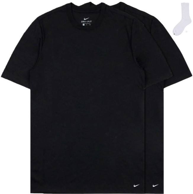 Nike 男款 Everyday 棉質短袖T恤 2件組 KE1010-001 + Welldone 組合