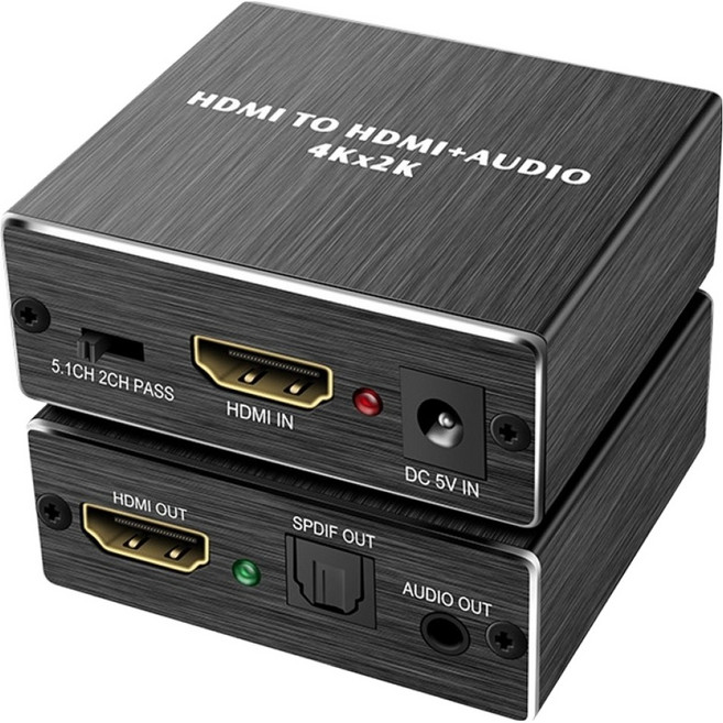 Hdmi 4K/30Hz影音訊號分離器音頻分離盒, 13800002, 1個