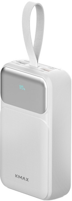 케이맥스 대용량 빌트인 3in1 고속충전 보조배터리 20000mAh 22.5W, KBATPD7, 화이트