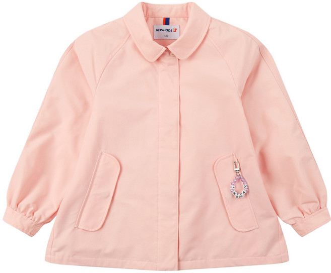 네파키즈 여아용 플로스 트렌치자켓