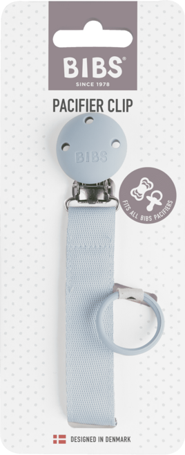 BIBS 쪽쪽이 리본 클립, 더스티블루, 1개