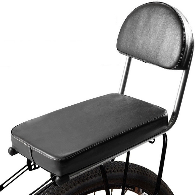 올이즈유 자전거 짐받이 쿠션의자, 블랙, 1개