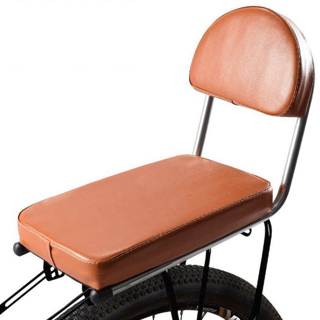 올이즈유 자전거 짐받이 쿠션의자, 브라운, 1개