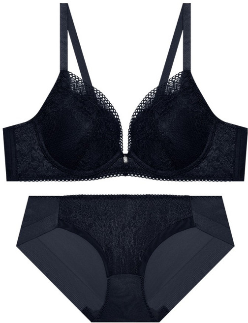 트라이엄프 레이스 소프트 와이어 커버업 브라 + 팬티 세트