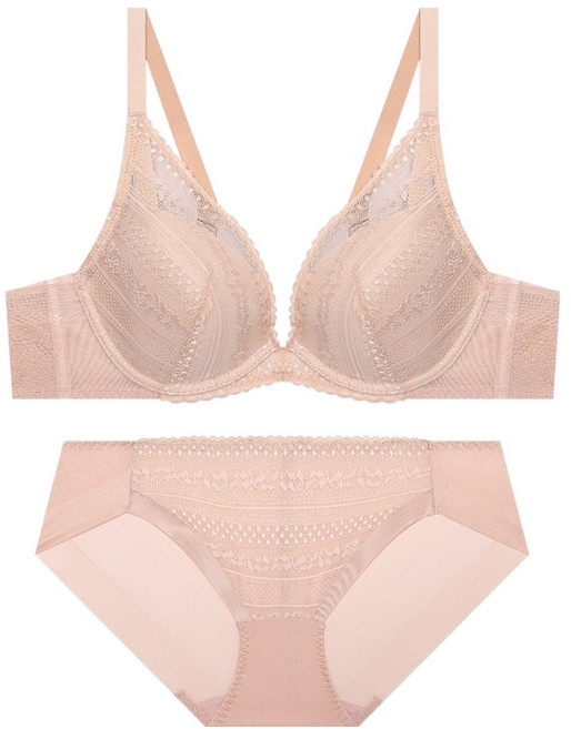 트라이엄프 마이 윙 딥브이 와이어 레이스 브라 + 팬티 세트