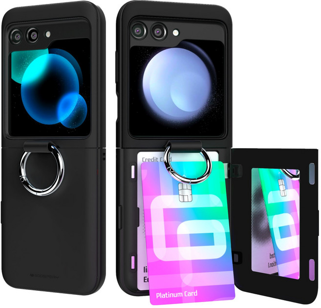 구스페리 파스텔 카드 미러 도어 범퍼 휴대폰 케이스