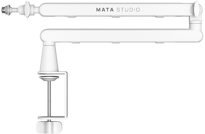 마타스튜디오 MA40 마이크 스탠드 탁상용 콘덴서 암 거치대 홀더 자바라, MA40W, 화이트, 1개
