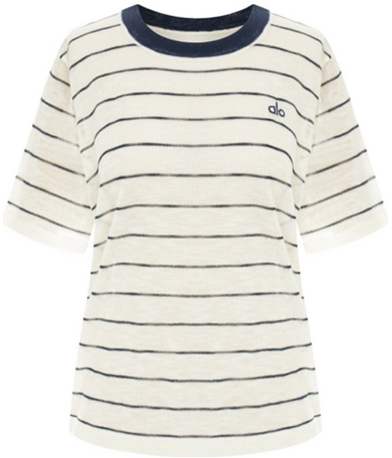 페이지플린 여성용 배색 리브 스트라이프 니트 P5BKN028C