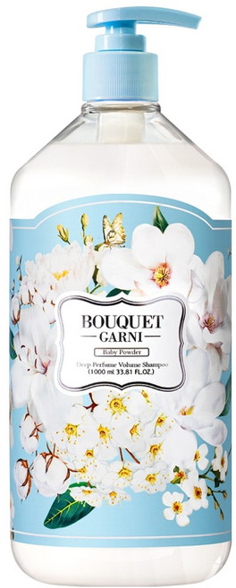 부케가르니 딥 퍼퓸 볼륨 샴푸 베이비파우더, 1개, 1L