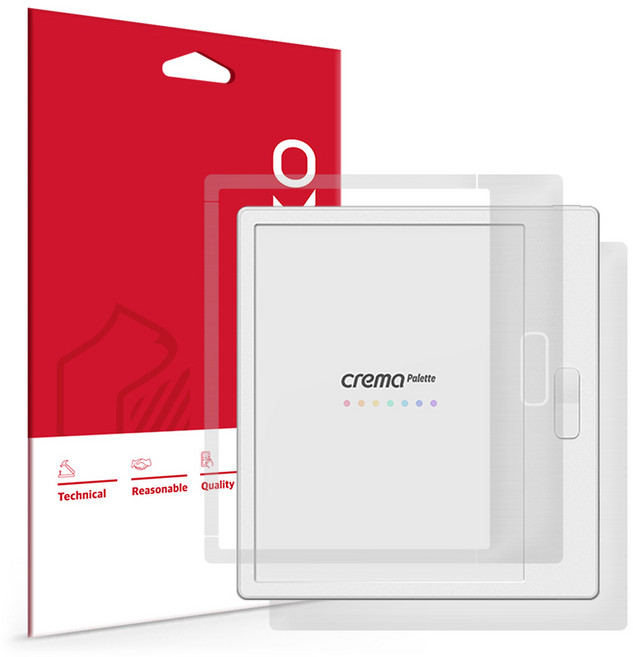 스코코 크레마 팔레트 무광 전면 후면 외부보호필름 세트, 1세트