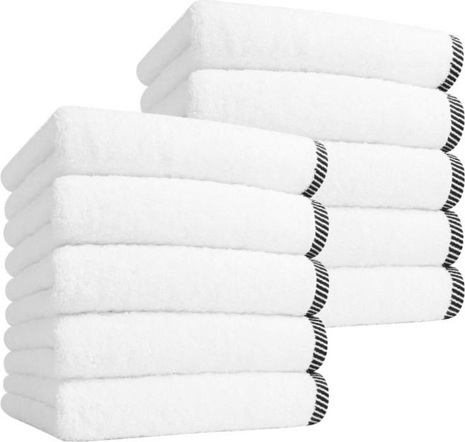 송월타월 리네르 호텔수건 175g 40수 코마사, 아이보리, 10개