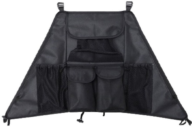 대용량 수납 주머니 유모차 정리함 가방, 블랙, 1개