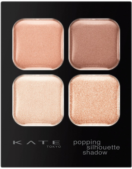 KATE 凱婷 邃影光綻眼影盒 RD-1 玫瑰光影 3.6g｜四色眼影盤 打造立體深邃眼妝, 1個