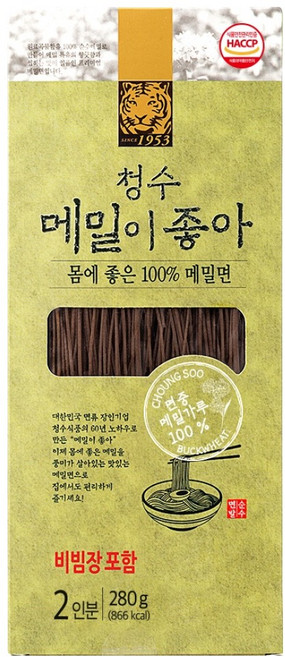 청수식품 청수 메밀이좋아 + 비빔장 세트 2인분, 280g, 1세트