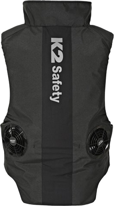 케이투세이프티 써큘 팬 베스트 IUS25908, Black Z1, 1개