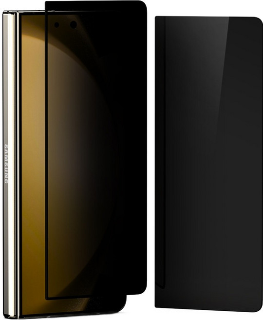 구스페리 프라이버시 180도 보호 강화유리 휴대폰 액정보호필름 2p 세트, 1세트