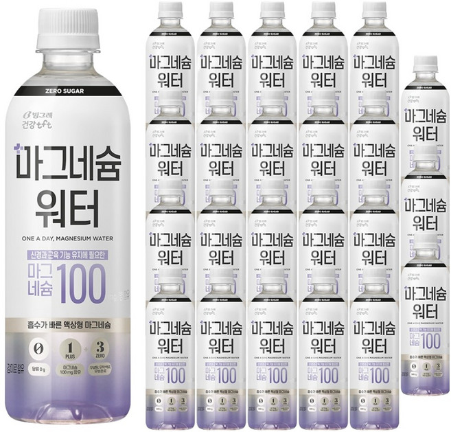 티에프티 마그네슘 워터, 500ml, 24개