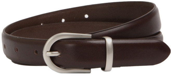 VONIN 천연 소가죽 25 홀스슈 캐주얼 벨트 NT103DBR