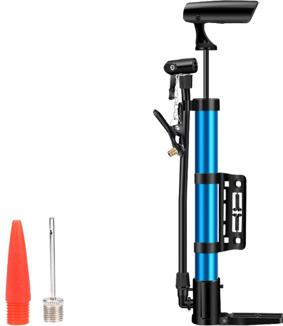 루미온 자전거 공기주입기 에어 펌프, 블루, 1개