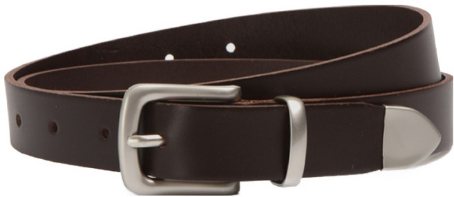 VONIN 천연 소가죽 25 메탈 끝쇠 캐주얼 벨트 NT091DBR