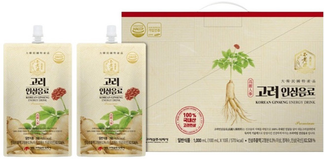 대동고려삼 고려인삼음료, 100ml, 10개