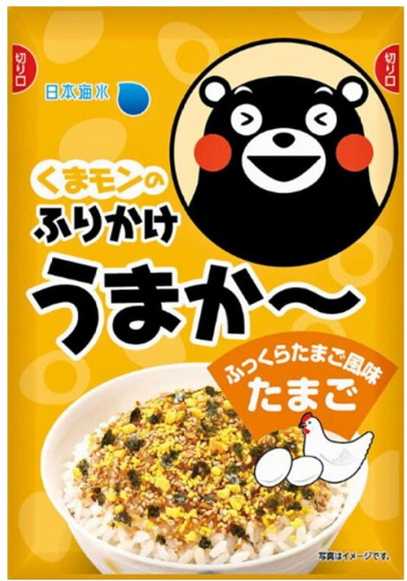 우라시마 일본 쿠마몬 계란맛 후리가케, 1개, 25g