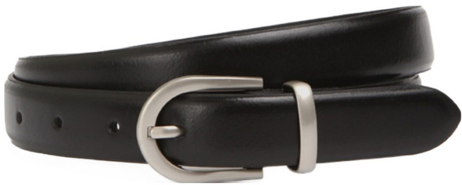 VONIN 천연 소가죽 25 홀스슈 캐주얼 벨트 NT102BK
