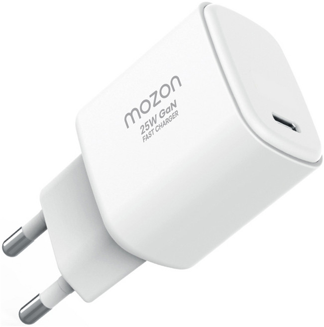모즈온 PD 25W 초고속 PPS 가정용 충전기, 화이트, 1개