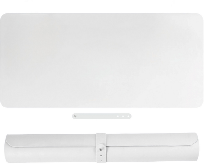 바롬몰 심플한 다용도 책상 매트, 크림 화이트