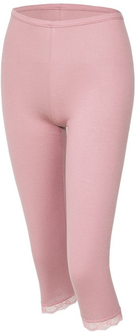 크리비아 여성용 장미 모티프 라이오셀 간절기 7부 내의 하의