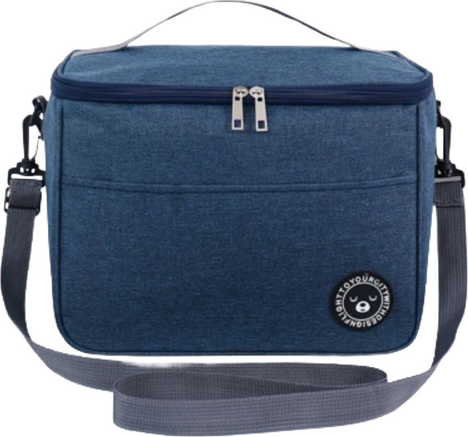 쿠미핸즈 아이스쿨러 보온보냉 가방, 네이비, 1개