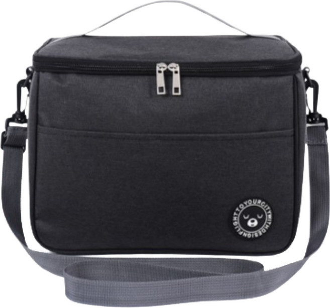 쿠미핸즈 아이스쿨러 보온보냉 가방, 블랙, 1개