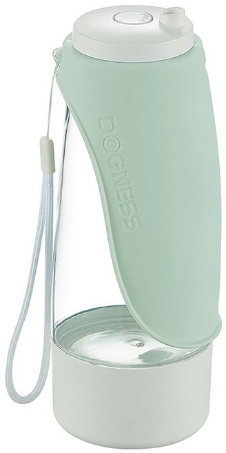DOGNESS 多尼斯 二合一隨行飲水杯, 粉綠色, 1個