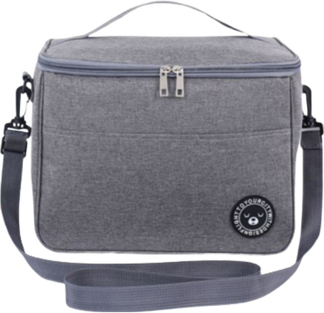 쿠미핸즈 아이스쿨러 보온보냉 가방, 그레이, 1개