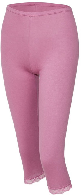 크리비아 여성용 장미 모티프 라이오셀 간절기 7부 내의 하의