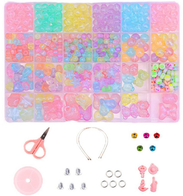 Mungudam 串珠手鍊製作 寶石飾品 珠子 DIY套組, 1套, 06