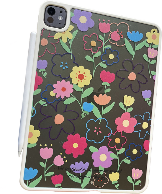 KODACHIEF 심플 휴대용 아이패드 케이스, 플라워 케이스 08, 1개