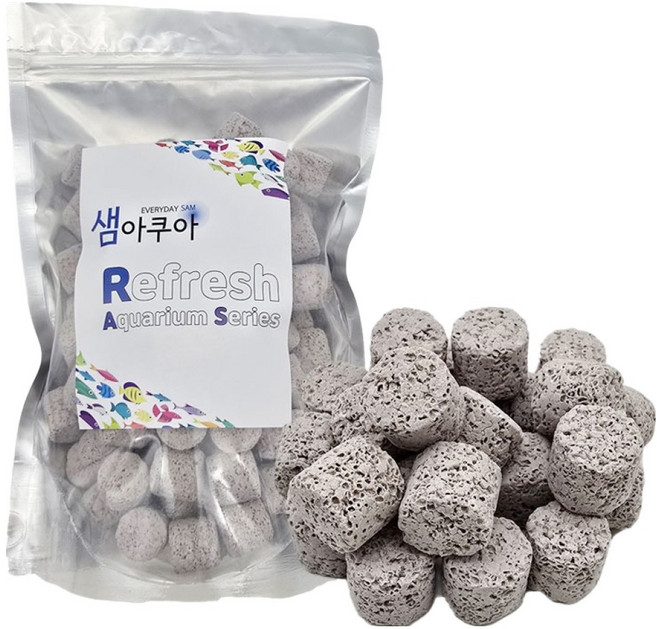 샘아쿠아 리프레쉬 크리스피 여과재 그레이, 1개