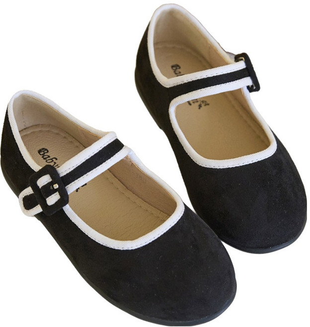 BabyZZam 女童款拼色平底鞋