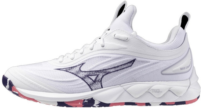 Mizuno 美津濃 WAVE LUMINOUS 3 女排球鞋 V1GC242020 23cm 白色/迷彩虹