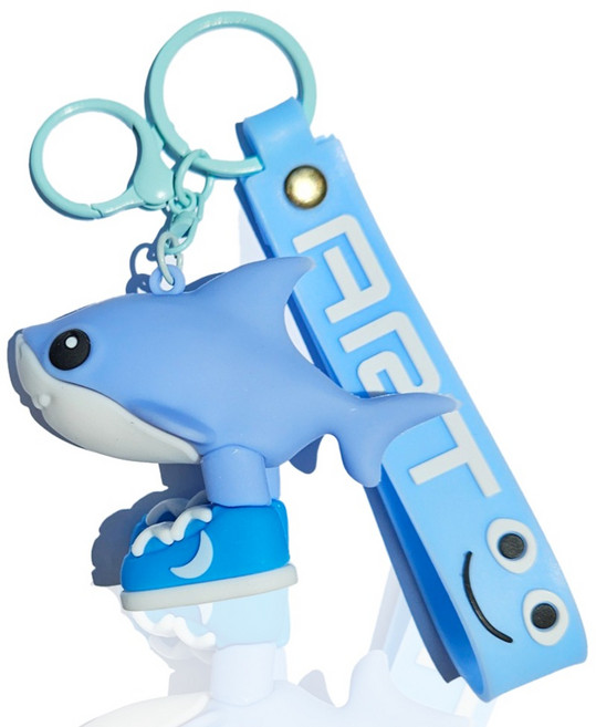 이탈리안 브레인롯 캐릭터 3D 피규어 열쇠고리, 트랄라렐로 트랄랄라, 1개