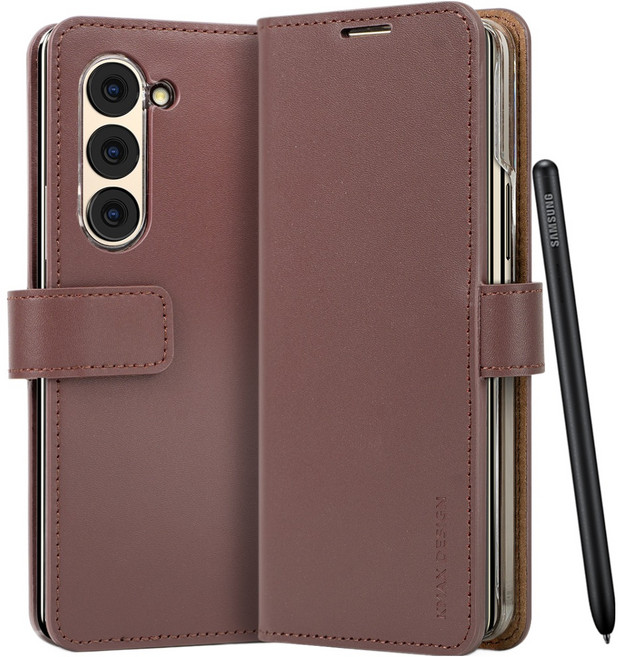 케이맥스 천연소가죽 다이어리형 휴대폰 케이스