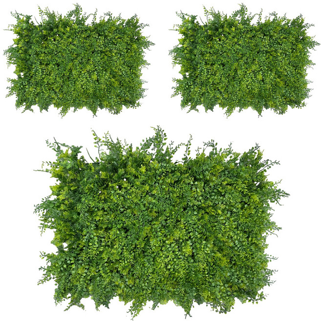 프리미엄 벽면 데코 인조잔디 매트 3p, green