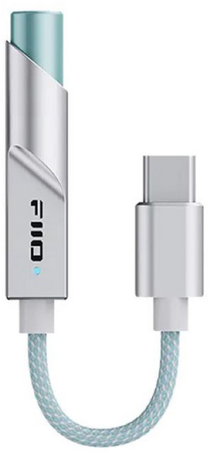 FIIO 飛傲 隨身型解碼耳機轉換器/音源轉換器 TypeC 款, KA11, 晨曦銀, 1個