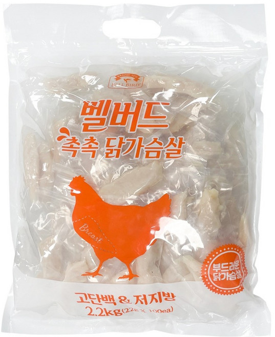 벨버드 강아지 촉촉 닭가슴살 100p, 닭고기, 2.2kg, 1개