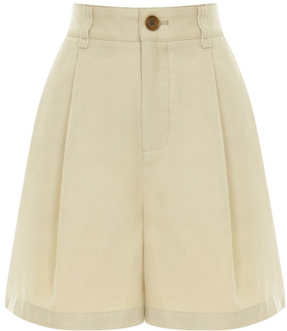 페이지플린 여성용 원턱 텐셀 버뮤다 팬츠 P5BPT043C