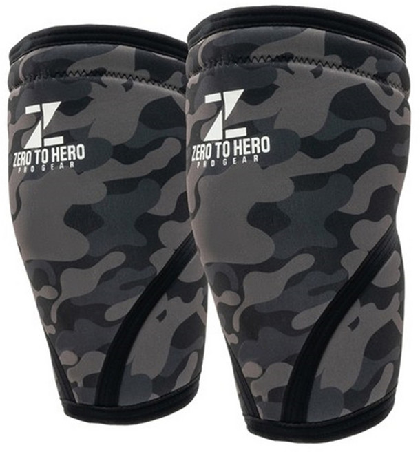 ZERO TO HERO 氯丁橡膠護膝套 運動防護 膝蓋保護 健身重訓護具, 1組, 迷彩