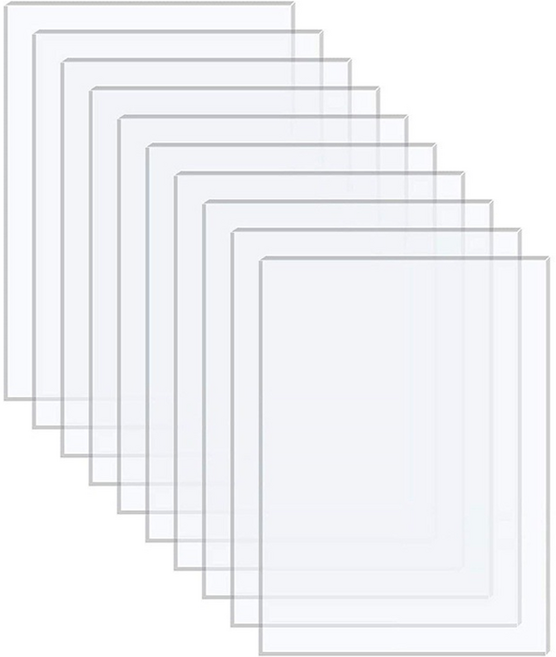 타미나요 다용도 아크릴 메모 그림 그리기판 10 x 15 cm, 투명, 10개